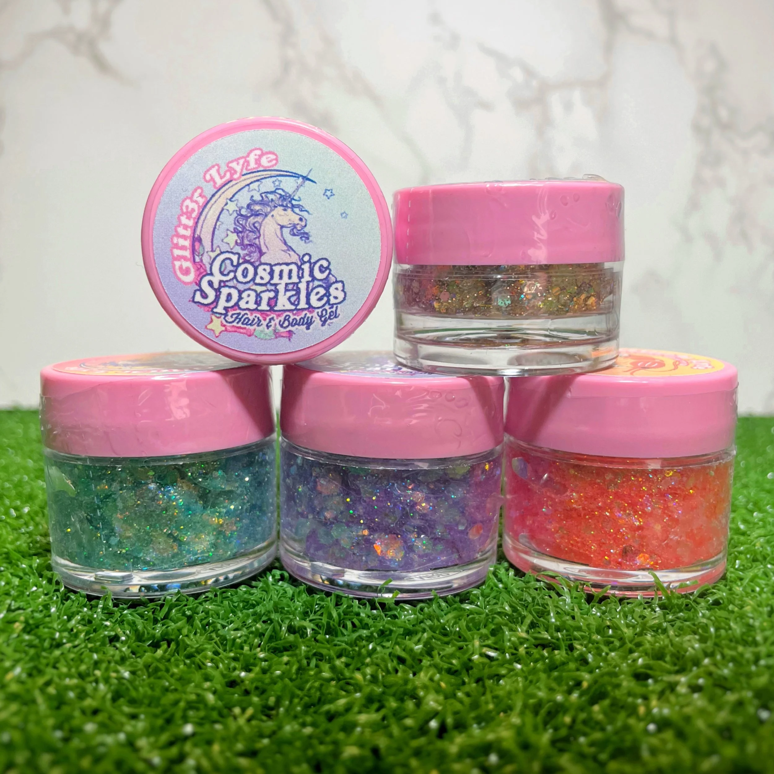 Cosmic Sparkles : Glitter Hair & Body Gel! Holographic